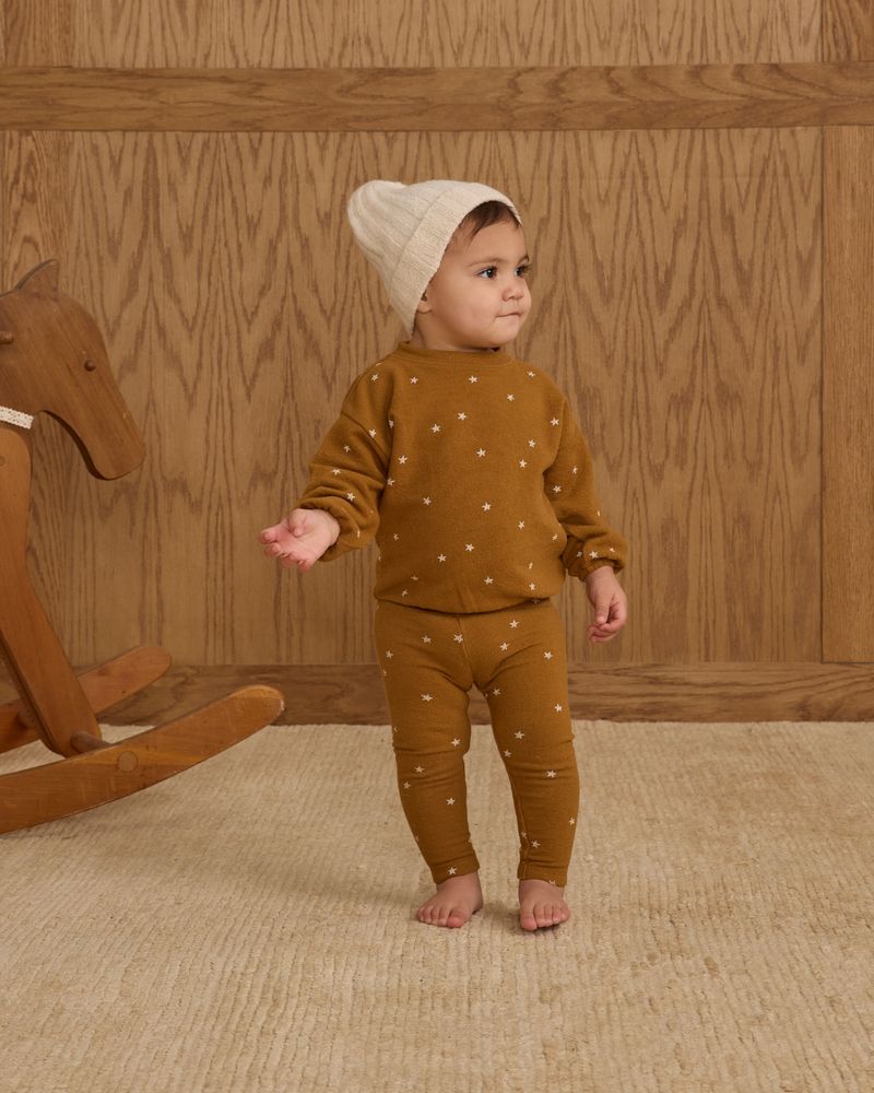Spongey Knit Set || Golden Stars by Rylee + Cru