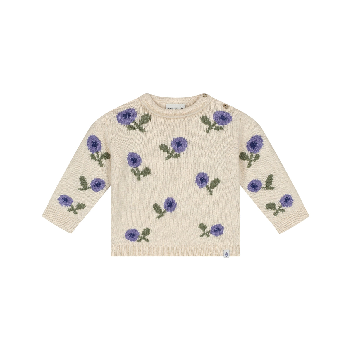 Baby Girls Pullover- Cream Flower by Babyface