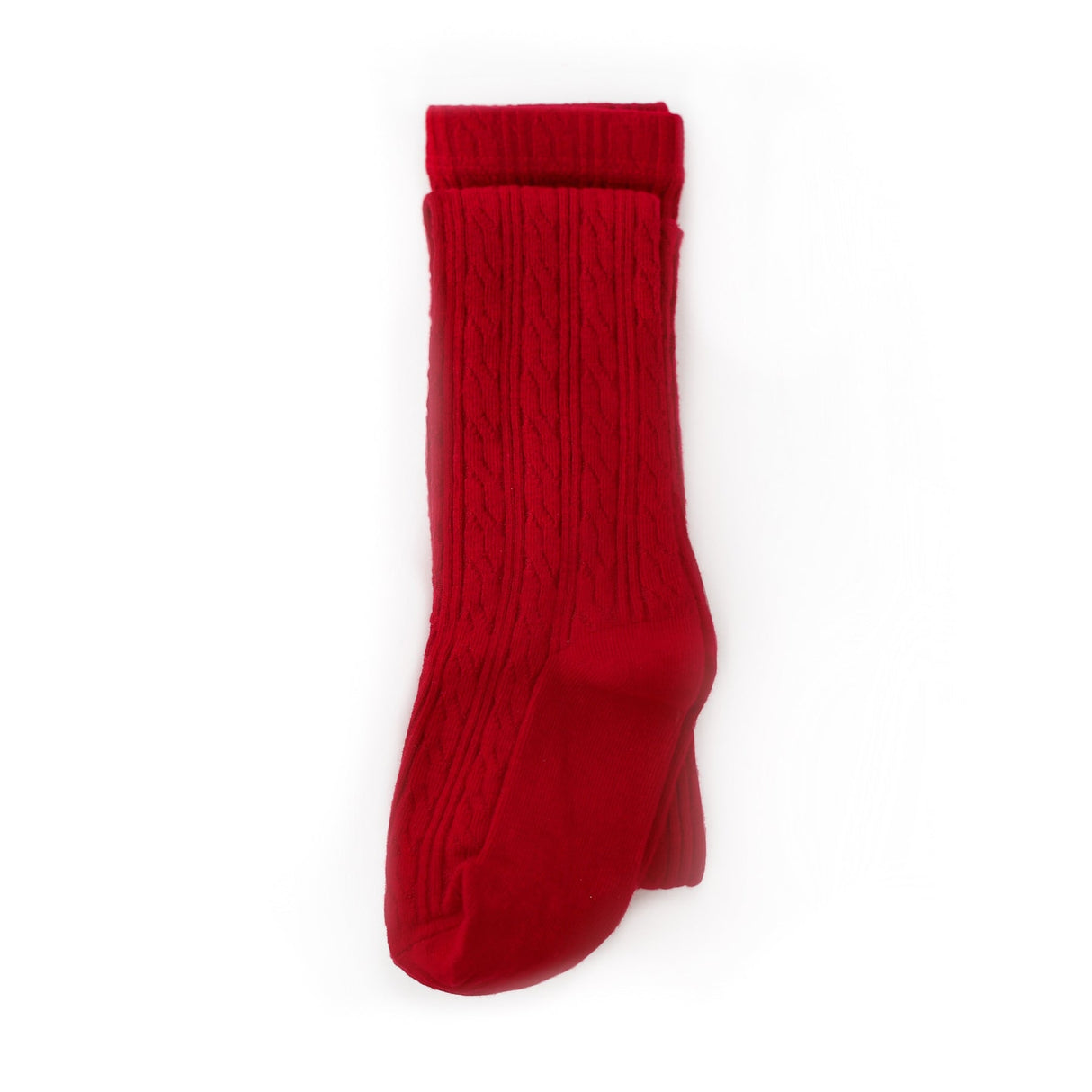 Cherry Cable Knit Tights by Little Stocking Co.