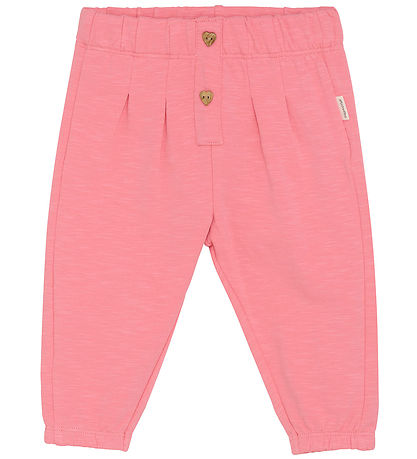 Sweatpants in Strawberry Pink by Minymo