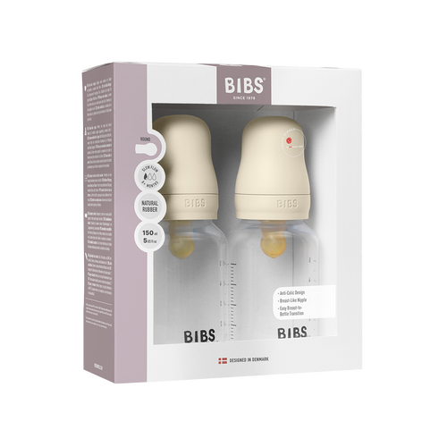 BPA-Free PP Bottle Set 5oz 2 Pk Latex- Ivory (Slow Flow) by Bibs
