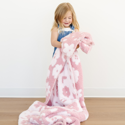 Double-Layer Bamboni Toddler Blanket- Petal by Saranoni
