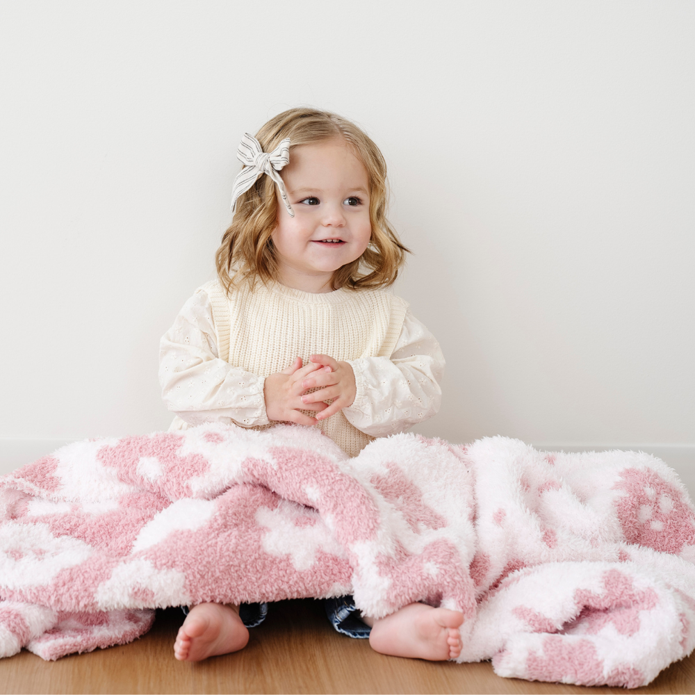 Double-Layer Bamboni Toddler Blanket- Petal by Saranoni
