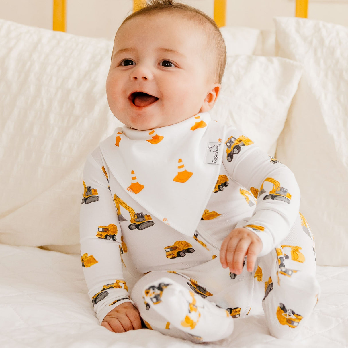 Baby Bandana Bibs- Dozer by Copper Pearl