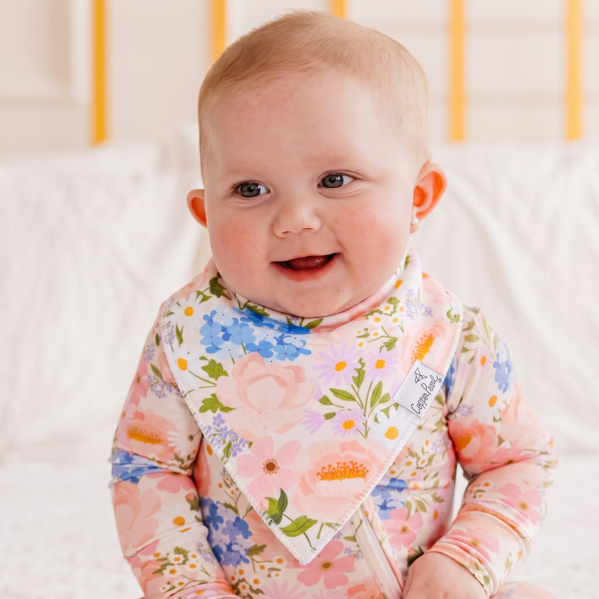 Baby Bandana Bibs- Penelope by Copper Pearl