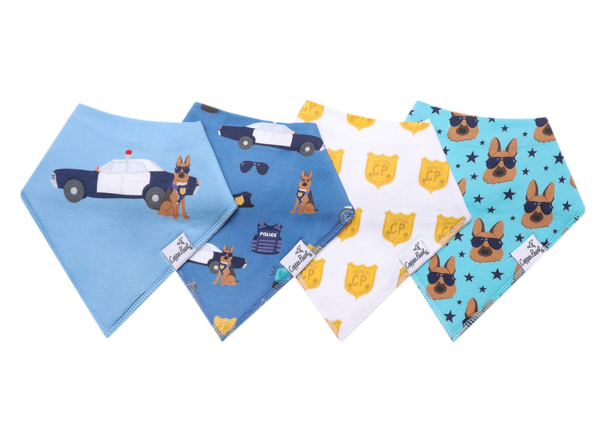 Baby Bandana Bibs- Policemen by Copper Pearl
