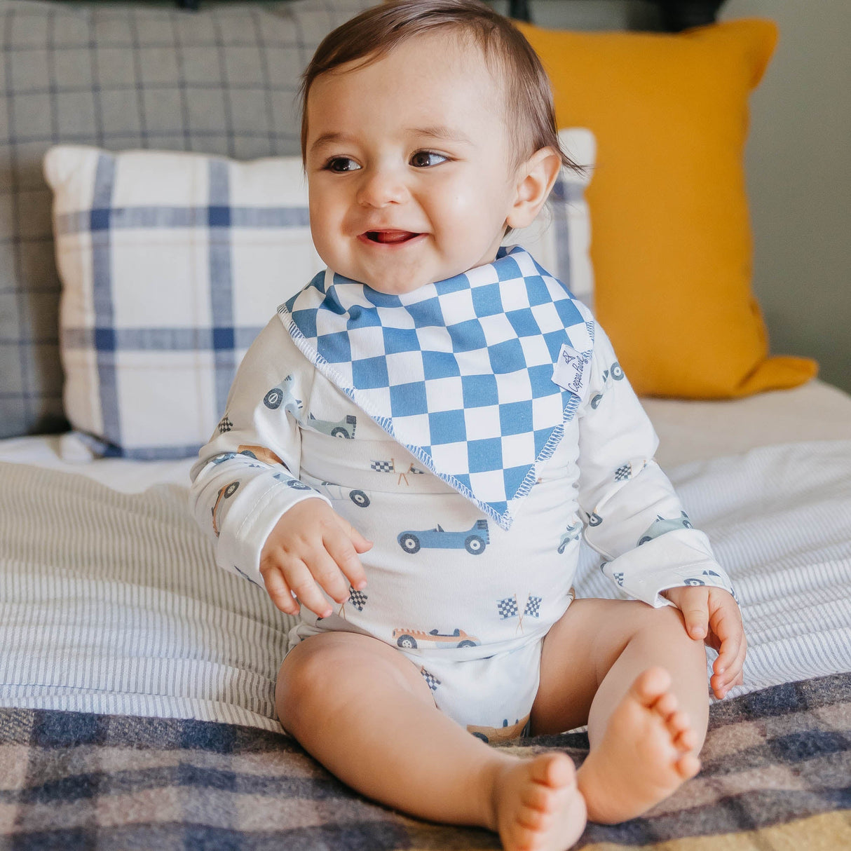 Baby Bandana Bibs- Speedster by Copper Pearl