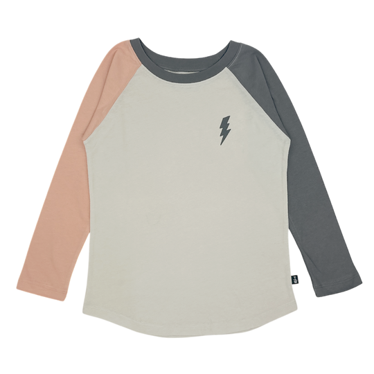 Long Sleeve Raglan- Bolt by Tiny Whales