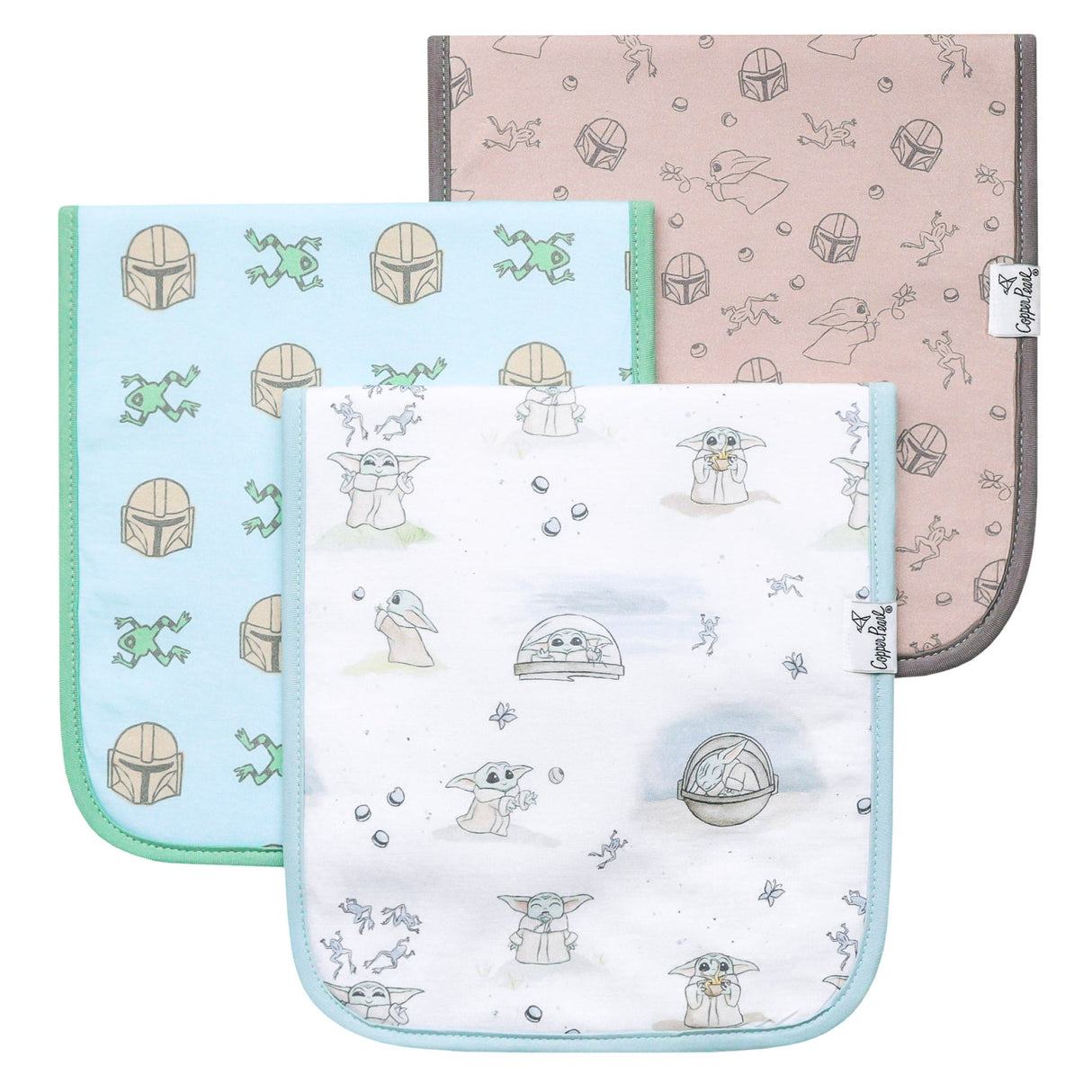Premium Burp Cloths- Star Wars Grogu by Copper Pearl