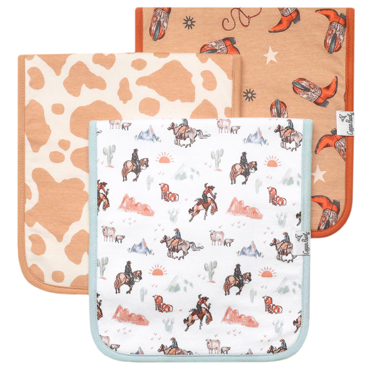 Premium Burp Cloths- Boone by Copper Pearl