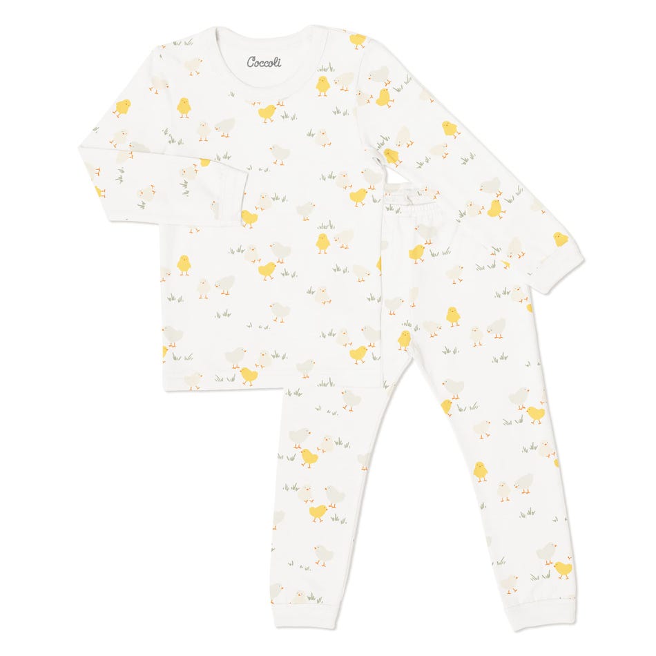 Kid Boy LS Cotton-modal Pyjama in Chicks by Coccoli