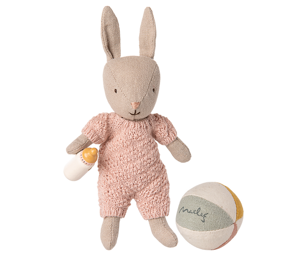 Rabbit set, Micro- Sand- Rose by Maileg