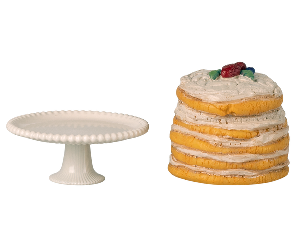 Party cake and cake stand, Mouse by Maileg