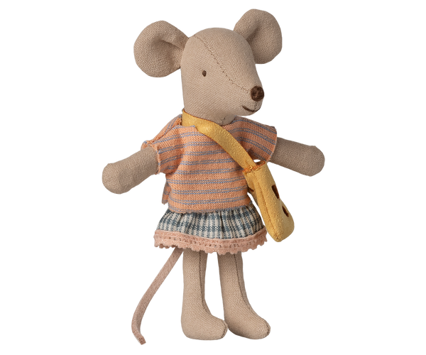 Little sister mouse with bag by Maileg