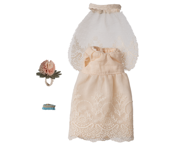 Wedding dress, Mum mouse by Maileg