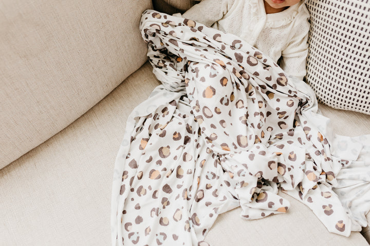 Knit Swaddle Blanket in Millie by Copper Pearl