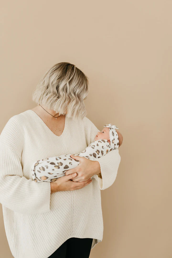 Knit Swaddle Blanket in Millie by Copper Pearl