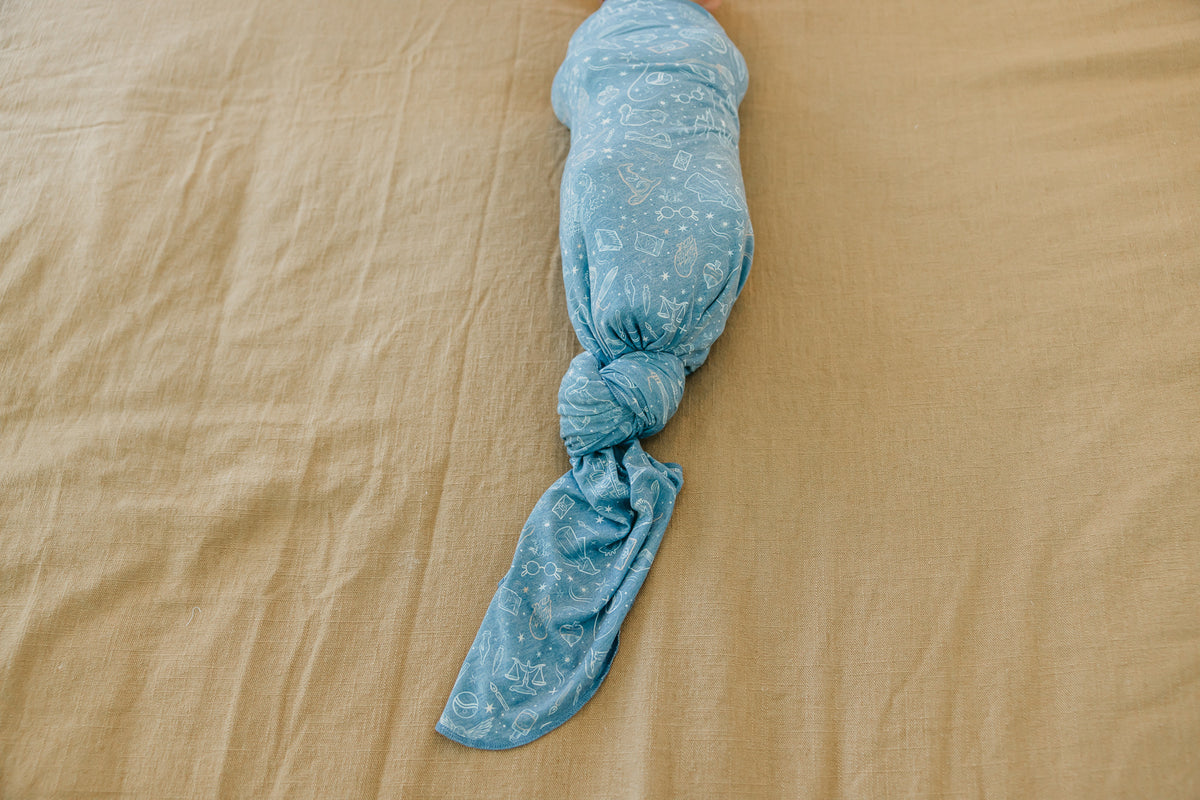 Knit Swaddle Blanket - Hogwarts™ by Copper Pearl