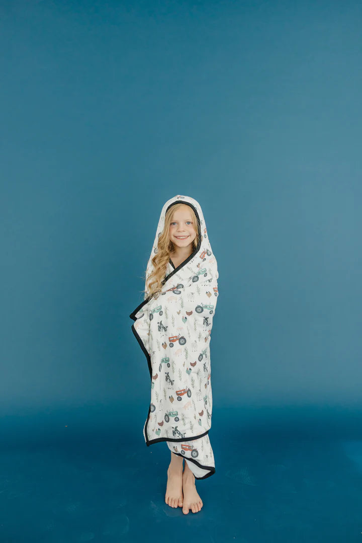 Premium Big Kid Hooded Towel in Jo by Copper Pearl