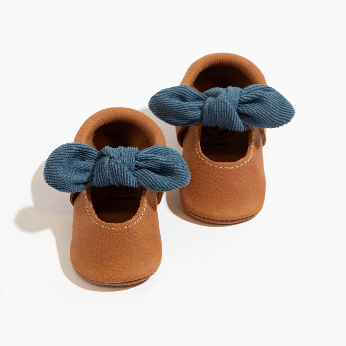 Corduroy Cowgirl Knotted Bow Baby Shoe by Freshly Picked
