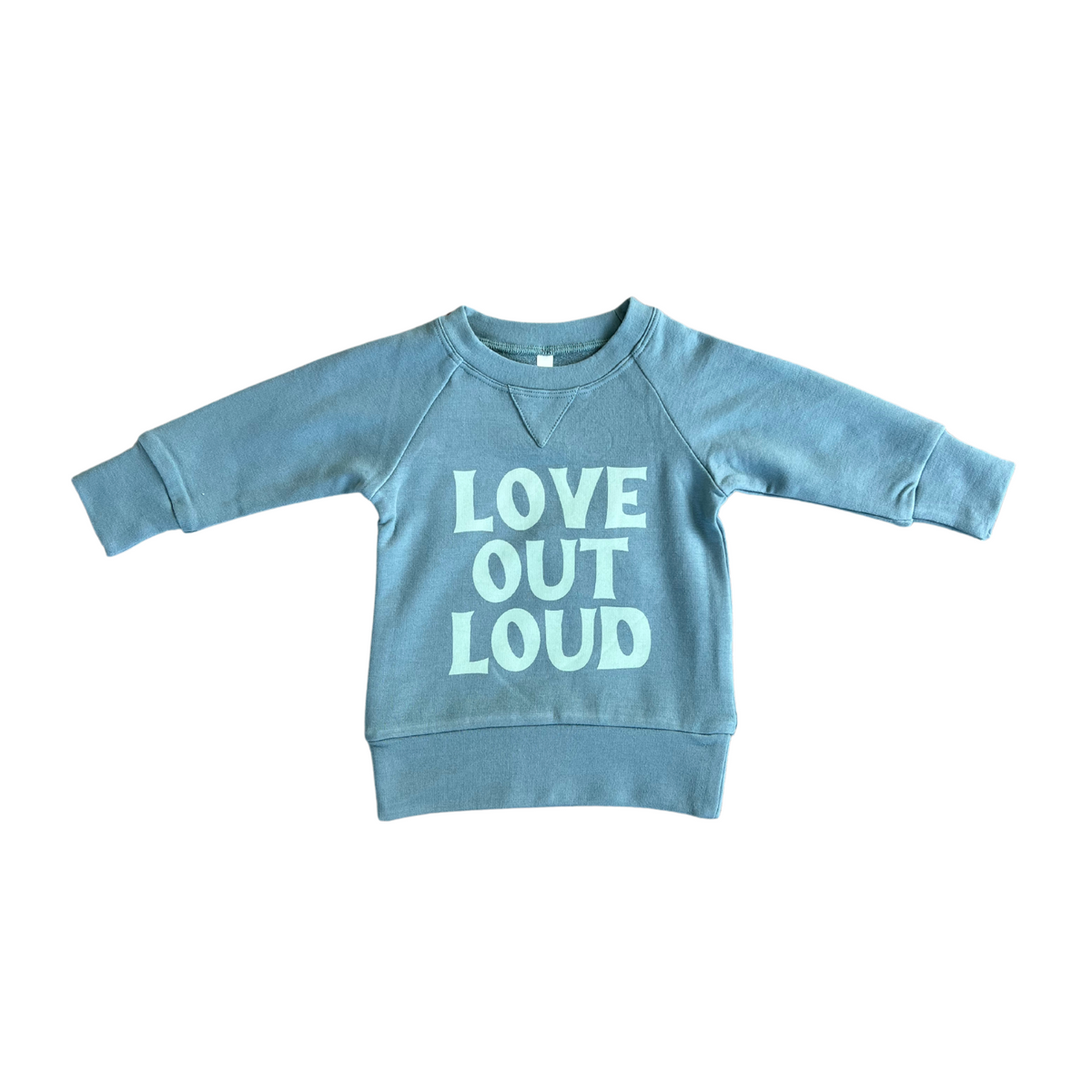 Raglan Sweatshirt- Love Out Loud by Babysprouts