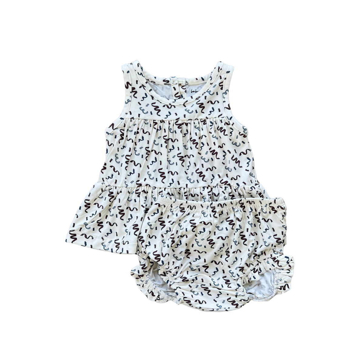 Double Peplum Tank Set- Patriotic Ribbon by Babysprouts