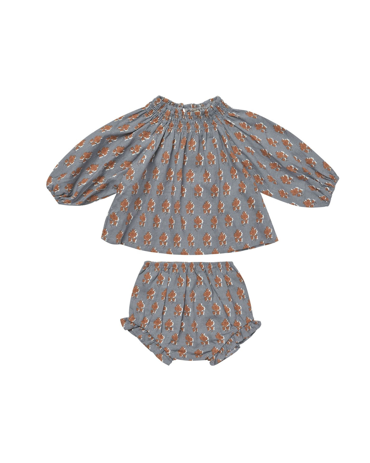 quincy blouse set || blue floral by Rylee + Cru