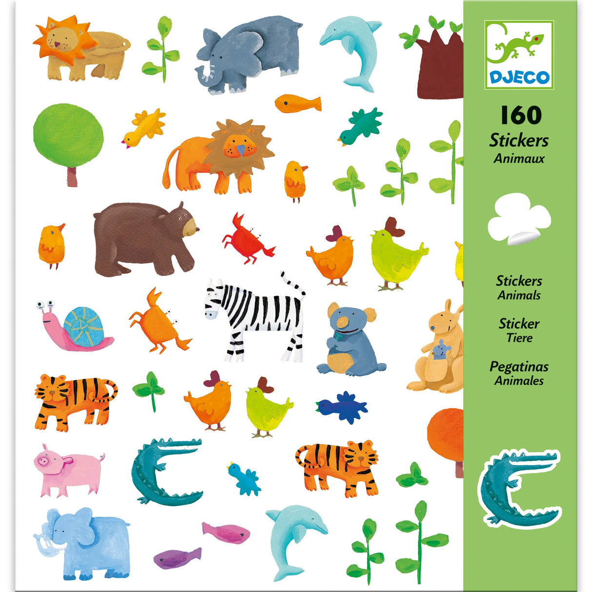 Stickers 160 ct - Animals by Djeco