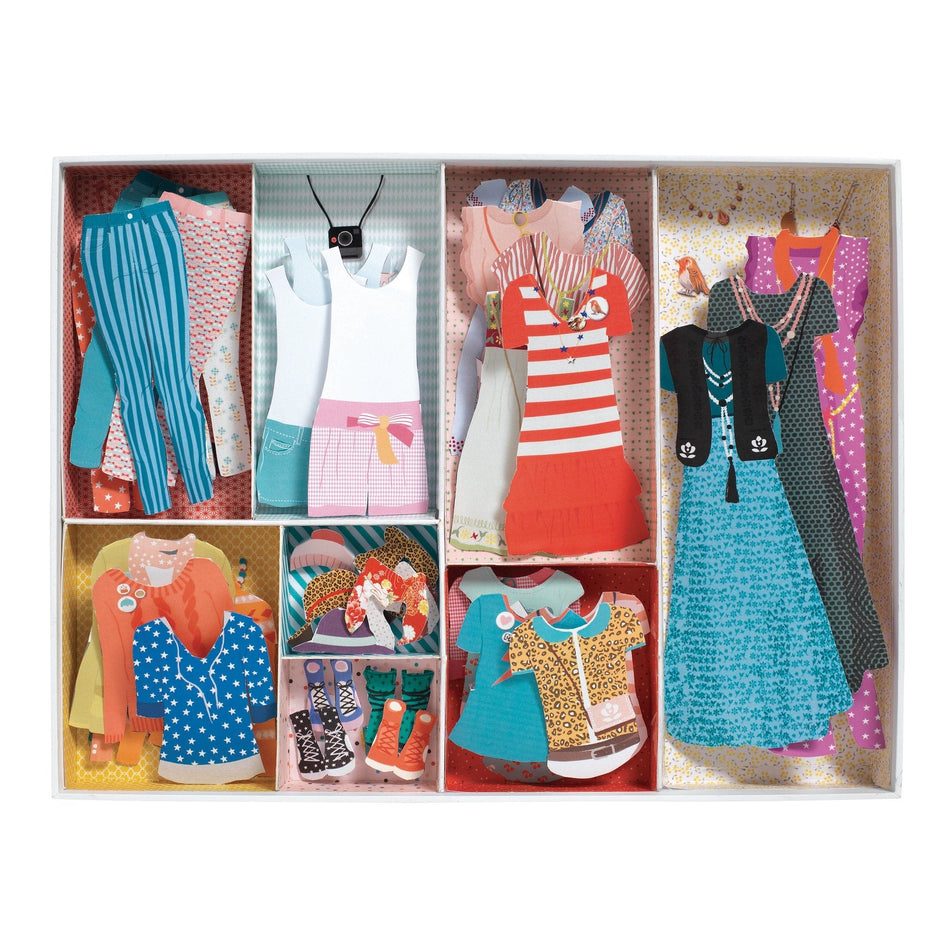 Le Grand Dressing Room Paper Dolls Activity Kit by Djeco
