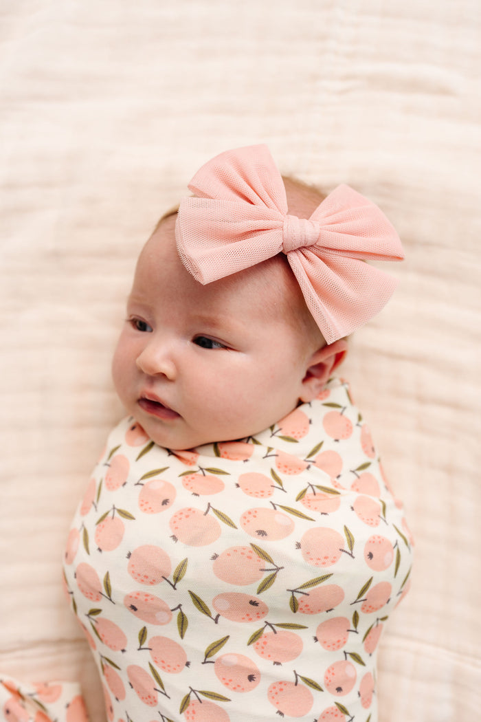 Large Tulle Bow- Bubblegum by Lou Lou & Company