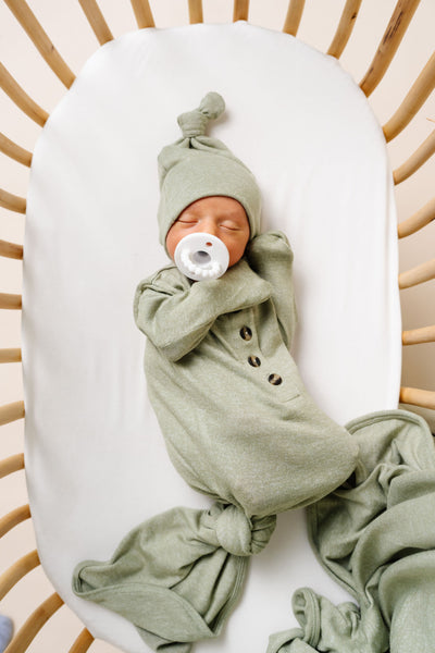 Collins Plush Knit Knotted Gown by Lou Lou + Company