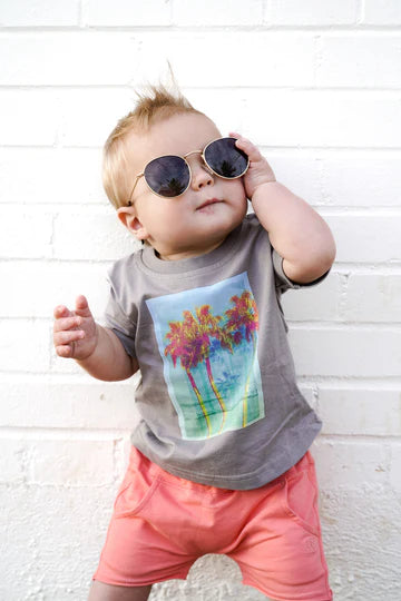 Neon Palm Tee by Little Bipsy