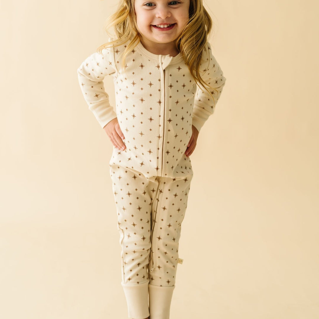 Organic 2-Way Zip Romper - North Star by Makemake