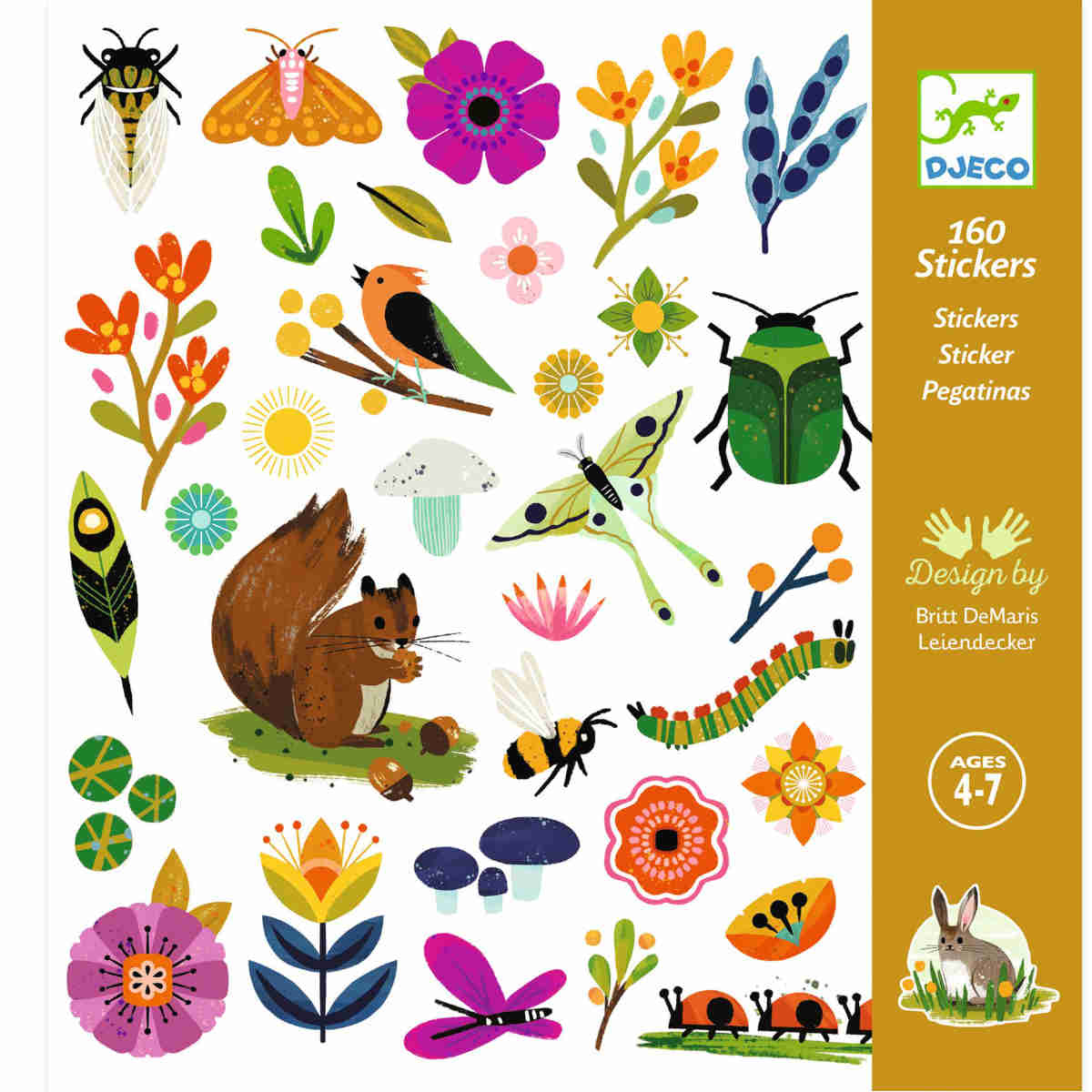 Stickers 160 ct - Garden by Djeco