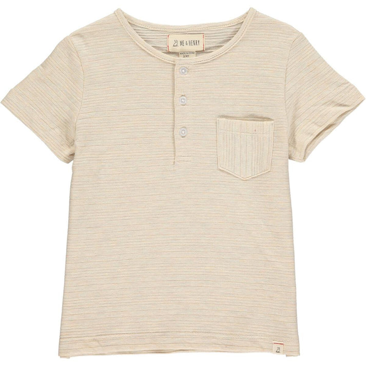 Dodger Henley – Beige Ribbed by Me & Henry