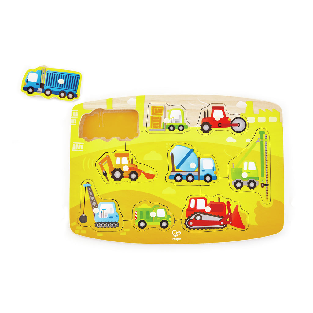 Construction Peg Puzzle by Hape