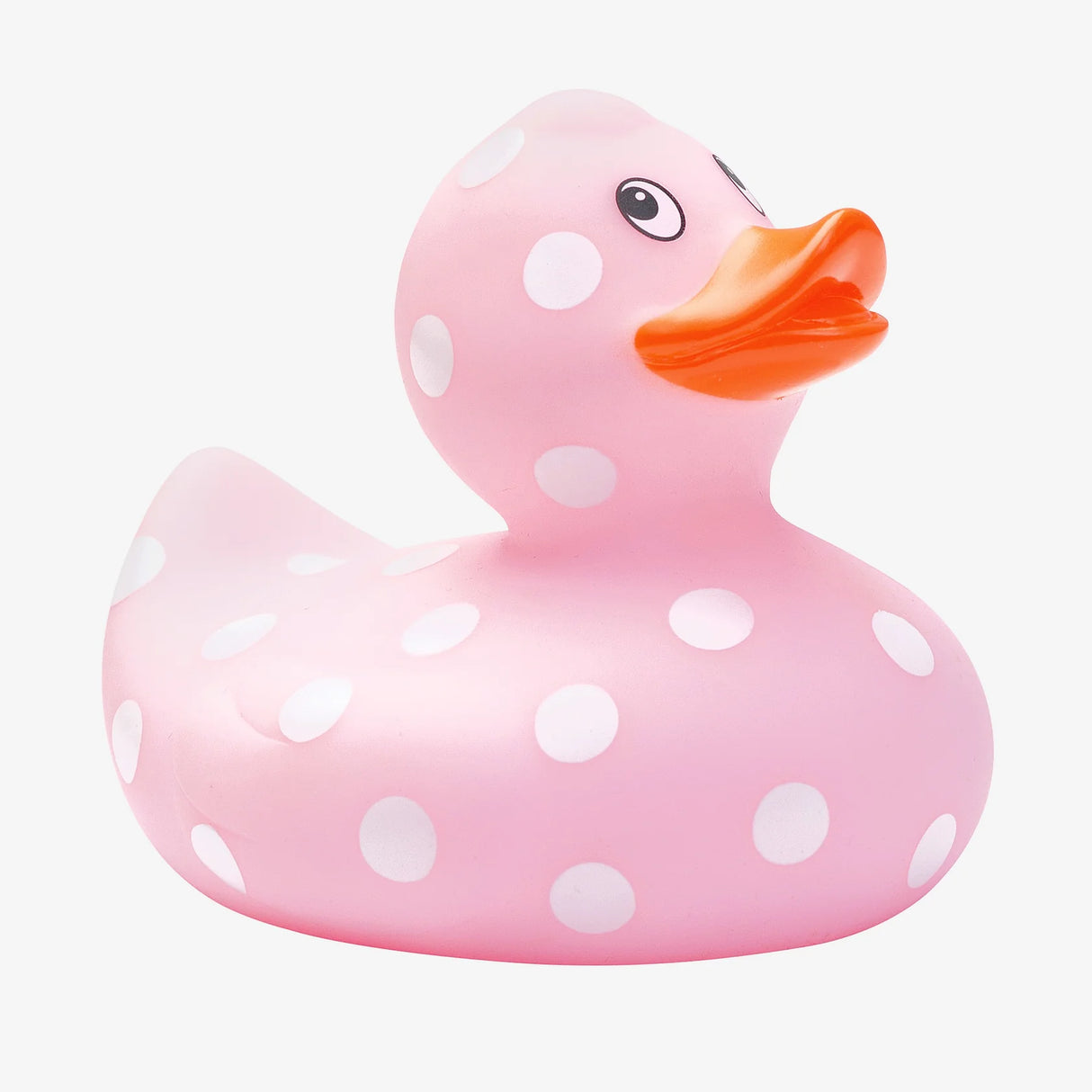 Pink Polka Dot Rubber Duckie by Elegant Baby