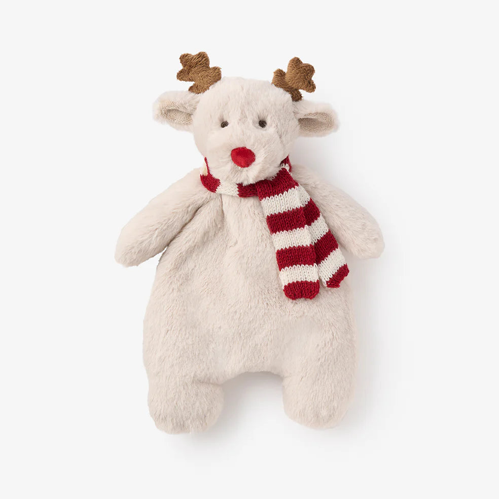 ‘Tinsel' Reindeer Snuggler Plush Security Blanket W/ Gift Box by Elegant Baby