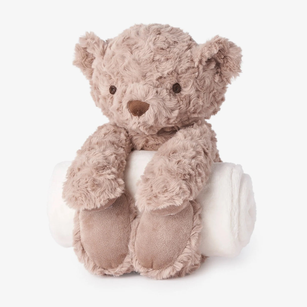 Bear Bedtime Huggie Plush Toy with Blanket by Elegant Baby