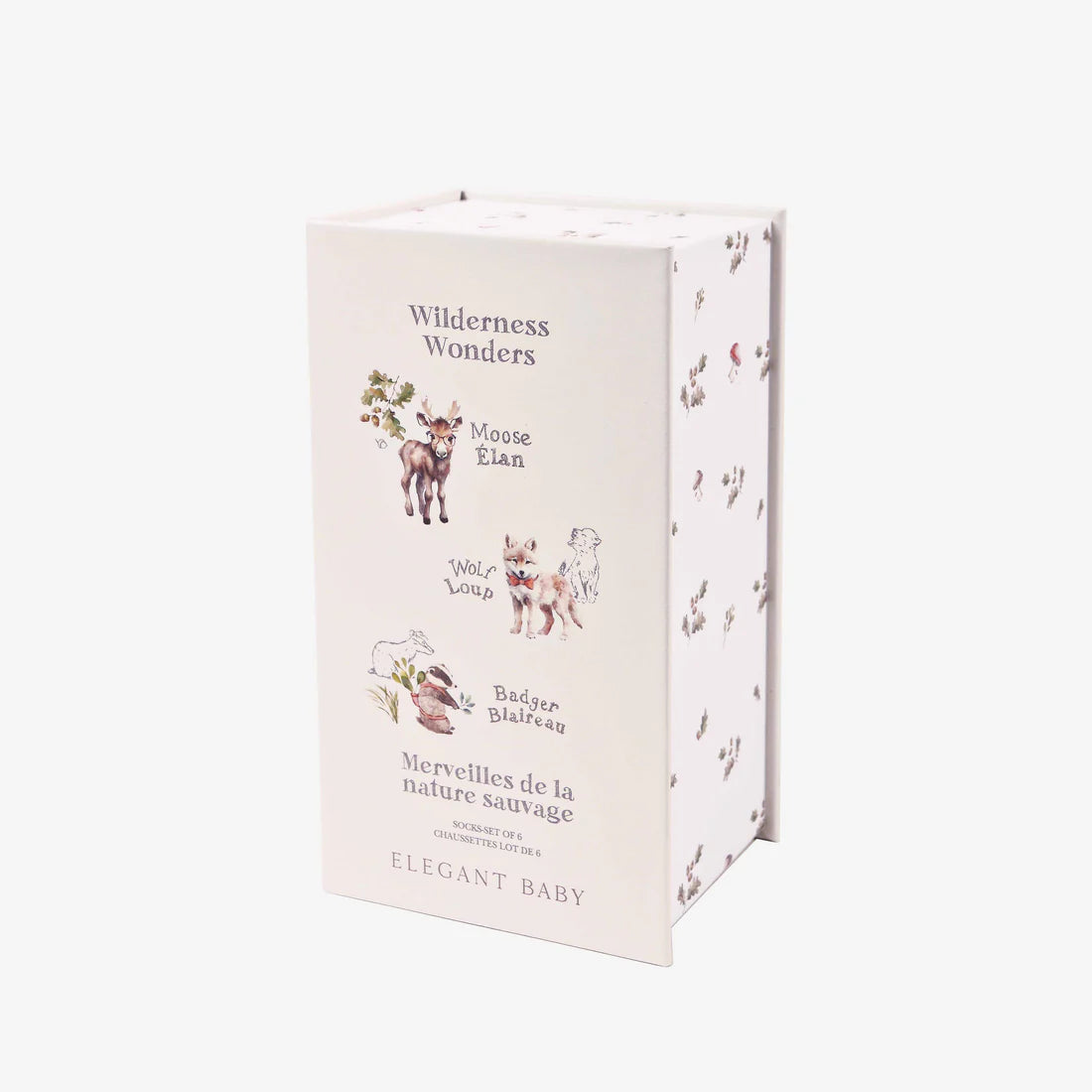 Wildnerness Non Slip Baby Socks 6 pk by Elegant Baby