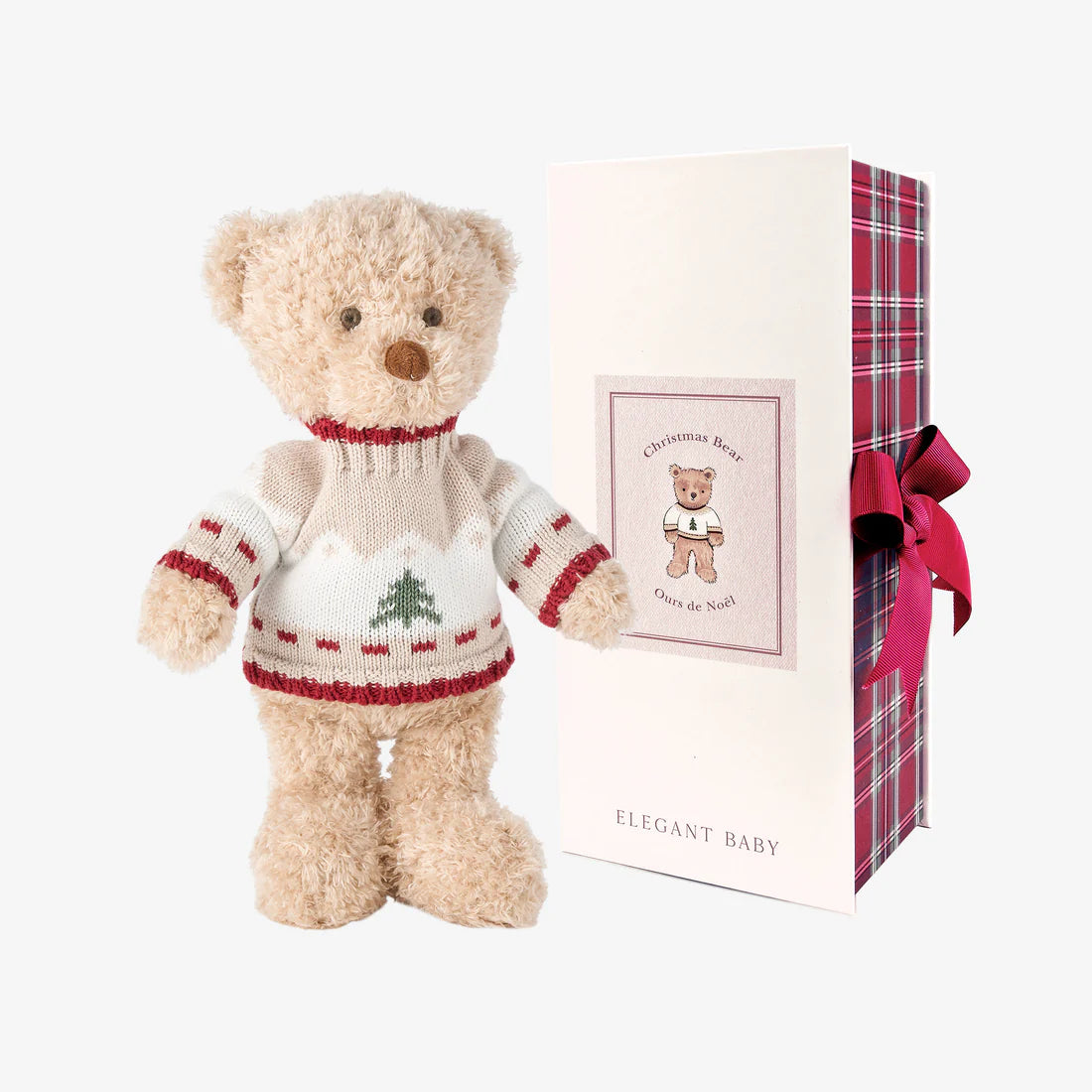 Christmas Bear W/ Gift Box by Elegant Baby