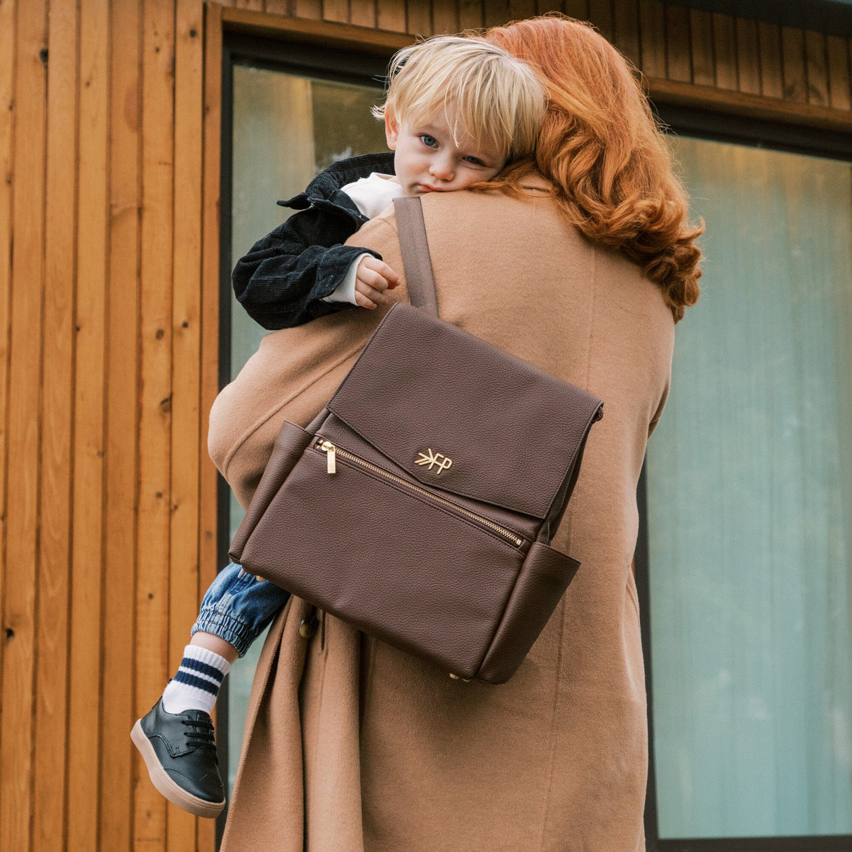 Espresso Mini Classic Diaper Bag II by Freshly Picked