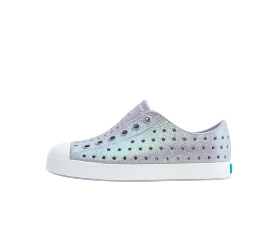 Jefferson Bio-Bling Shoes- Future Purple Bling/ Shell White by Native Shoes