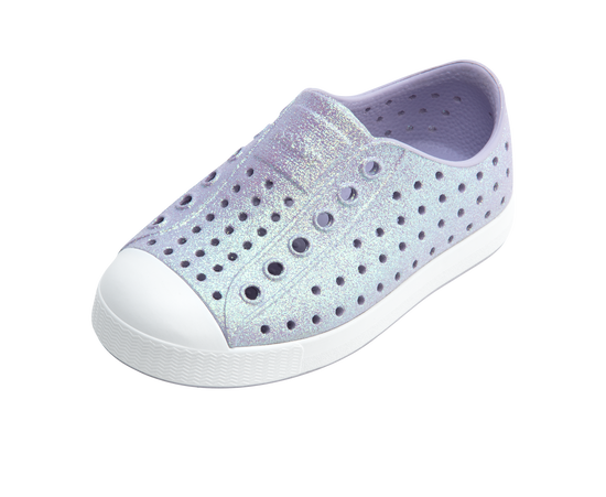 Jefferson Bio-Bling Shoes- Future Purple Bling/ Shell White by Native Shoes