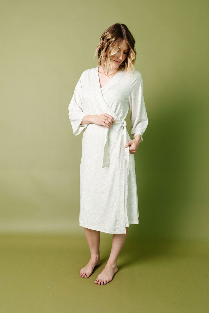 Women's Everyday Robe in Oat by Copper Pearl