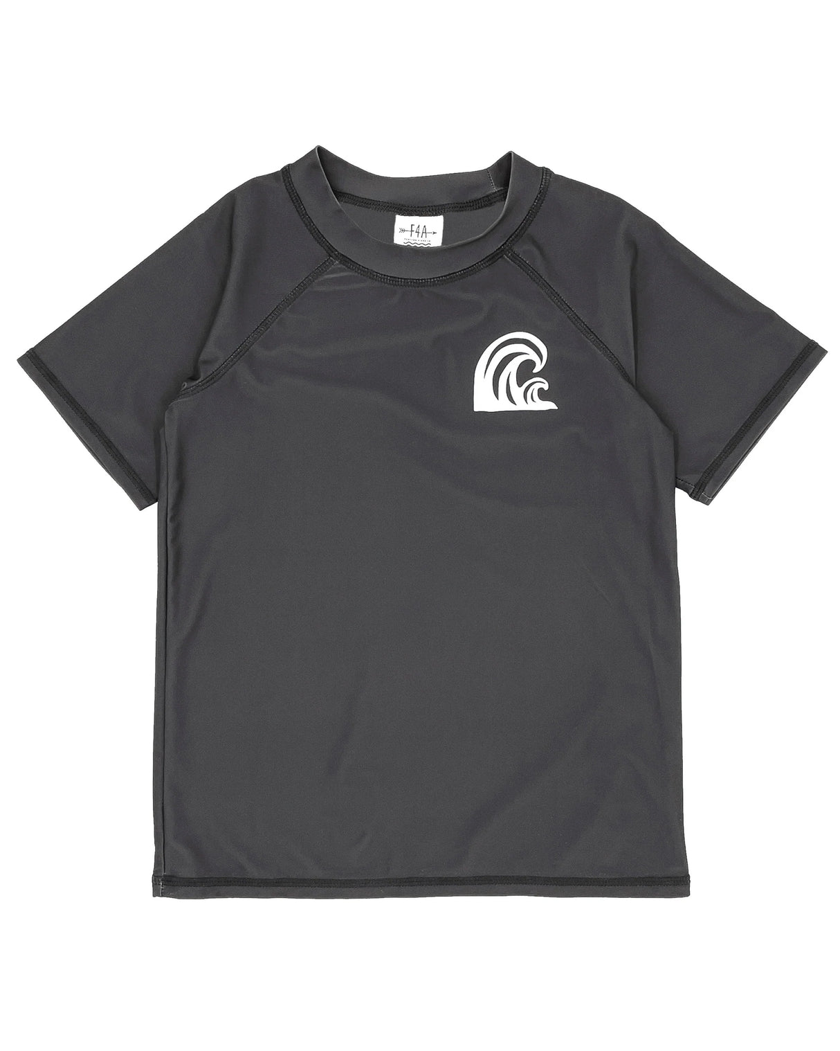 In The Barrel Short Sleeve Rashguard - Charcoal by Feather 4 Arrow