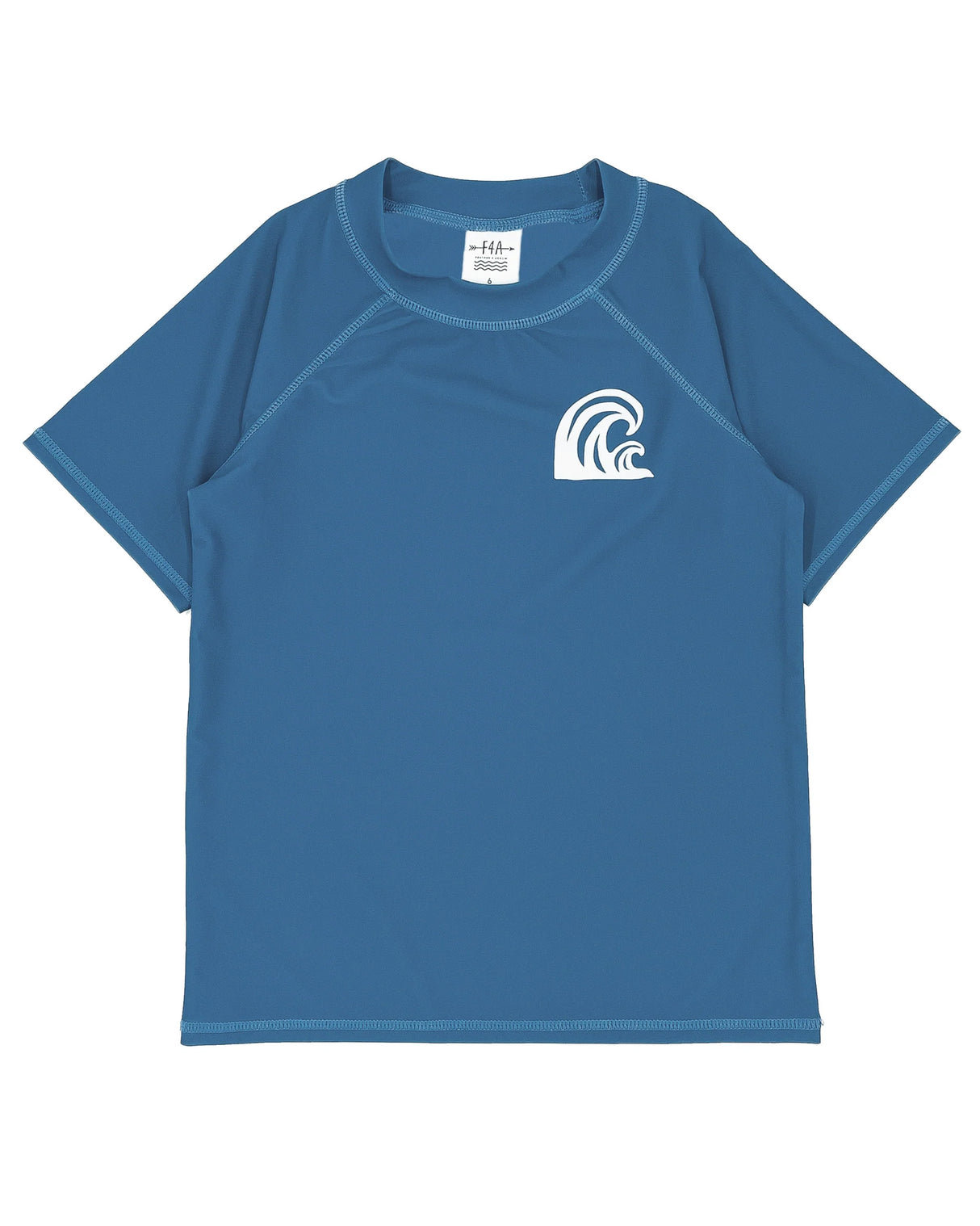 In The Barrel Baby Short Sleeve Rashguard - Seaside Blue by Feather 4 Arrow