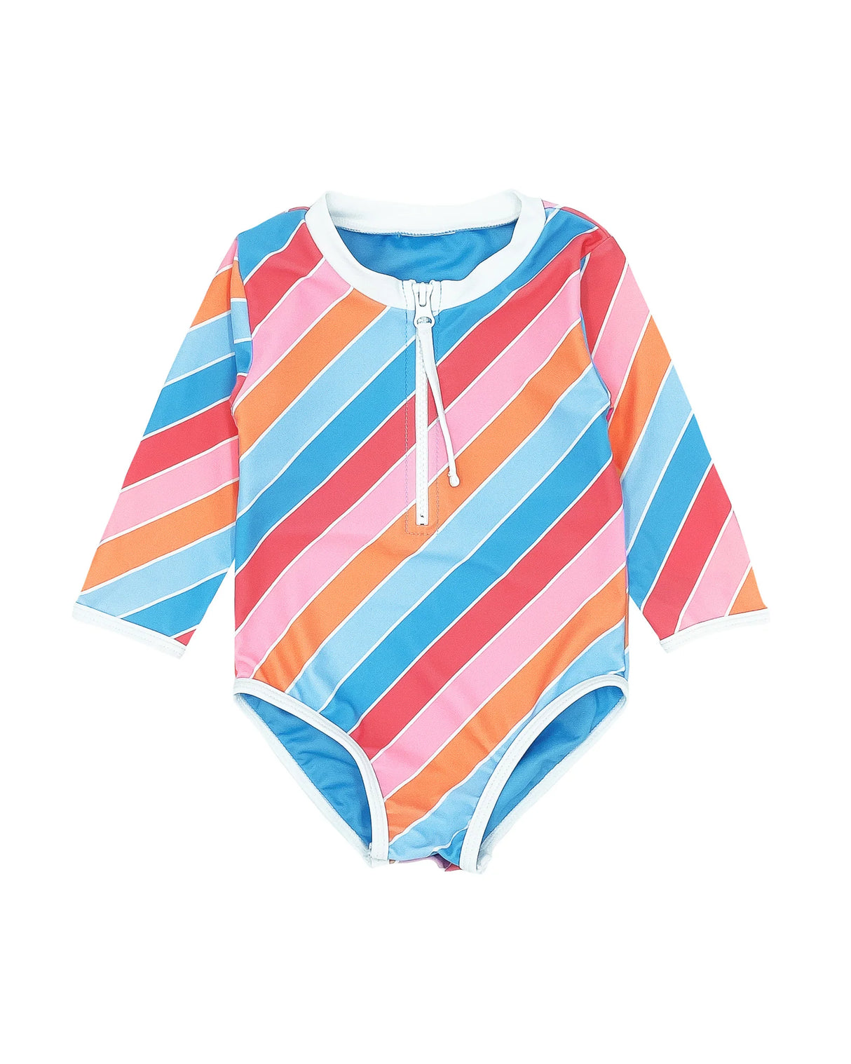 Sun Seeker Baby Surf Suit - Retro Rainbow Stripe by Feather 4 Arrow