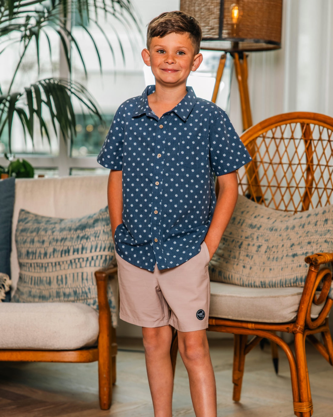 Seafarer Hybrid Short in Sahara by Feather 4 Arrow