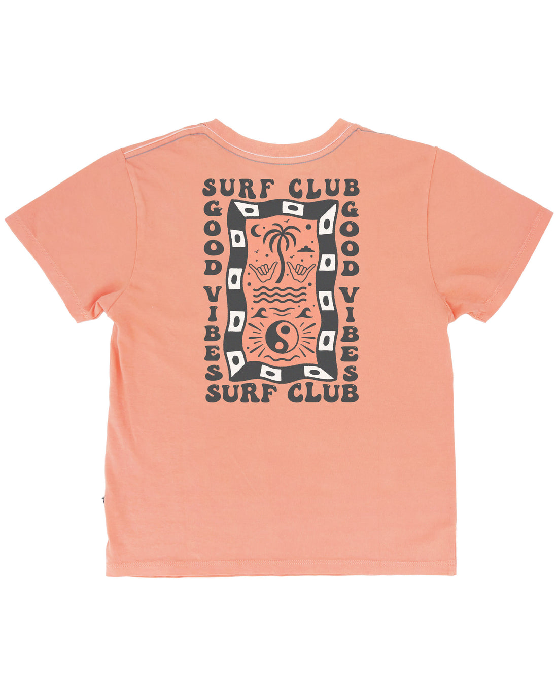 Surf Vibes Vintage Tee in Papaya by Feather 4 Arrow